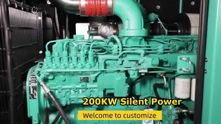 Solution d'alimentation de générateur silencieux de 200 kW