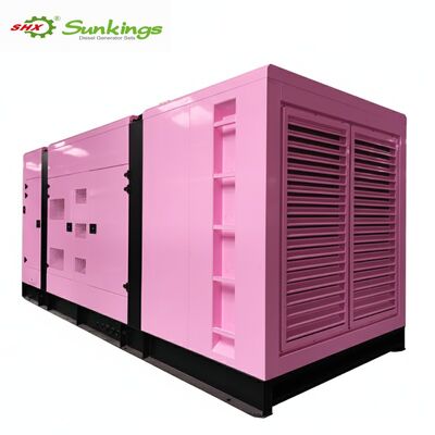 acheter Générateur diesel rose triphasé personnalisé de 800 KVA/640 KW avec alternateur Stamford ATS, fréquence 50/60 Hz, type silencieux online manufacture