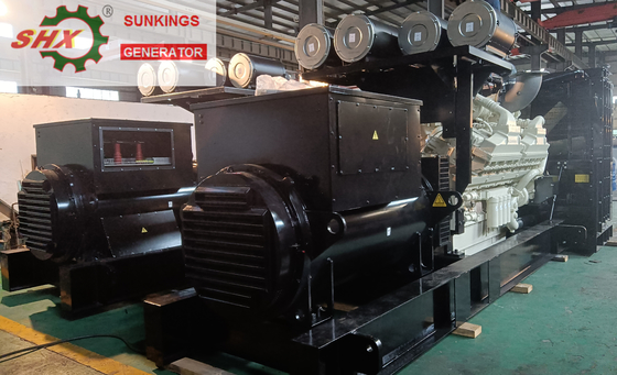 générateur d'alimentation de secours 2000kva 3 alternateur sans brosse de la phase 400V