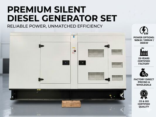 Générateur diesel silencieux Cummins personnalisé 160kw 200kw 350kw Groupe électrogène diesel silencieux triphasé à prix d'usine