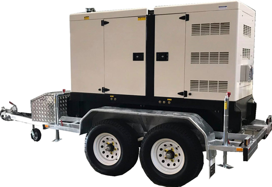 Générateurs diesel Perkins de remorque de 300 kilowatts générateur de 400 KVAs avec quatre roues
